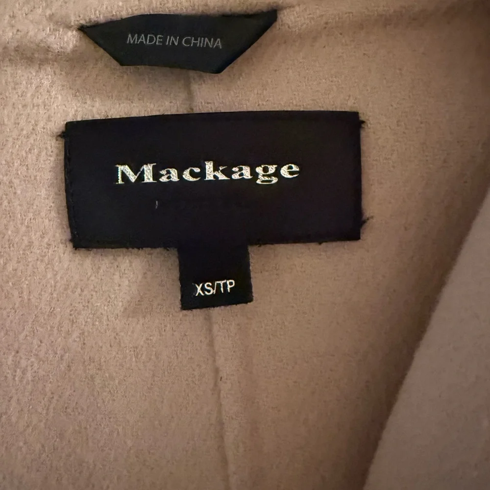 Mackage Light Tan Trench Coat - Picture 3 of 8